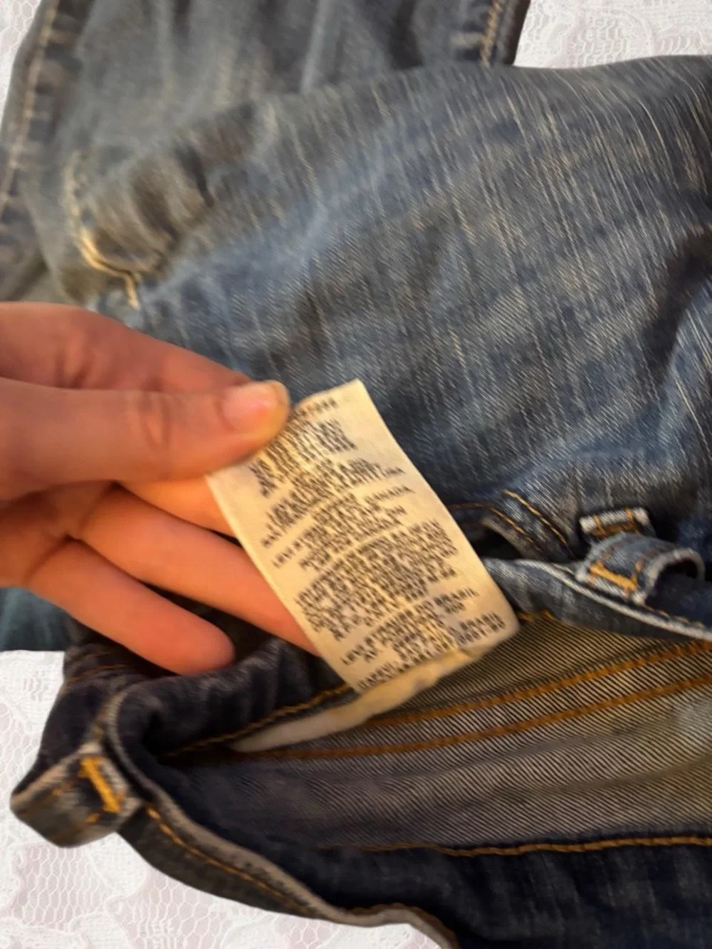 Levi's Women's Blue Bootcut Jeans with Embellished Back Pockets